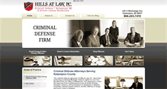 Desktop Screenshot of hillslawoffice.com